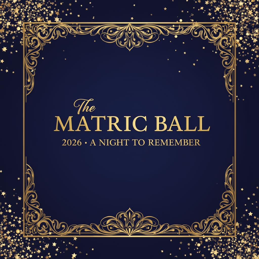 Royal Starlight — Matric Dance · Galas invitation template
